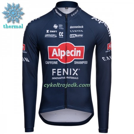Cykeltrøje Langærmet Vinter 2022 Alpecin-Fenix Blå